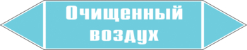 Маркировка трубопровода "очищенный воздух" (пленка, 716х148 мм) - Маркировка трубопроводов - Маркировки трубопроводов "ВОЗДУХ" - Магазин охраны труда ohranatruda-shop.ru